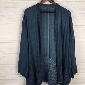 April Sky Cropped Duster